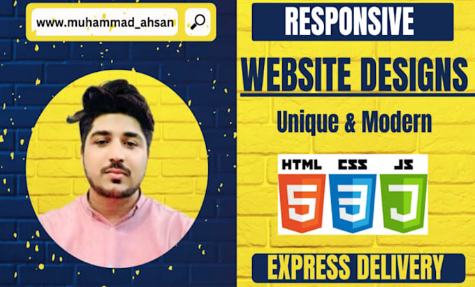 Be your expert front end developer and html,css creator by Ahsan4624 ...
