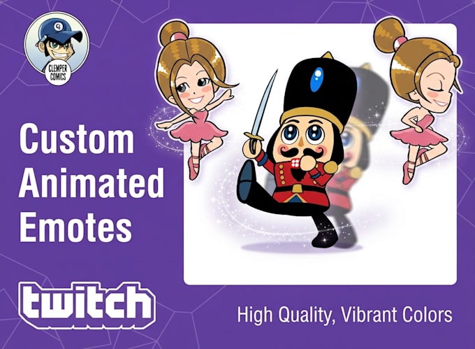 create cute animated twitch emotes and discord stickers