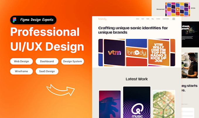 do figma landing page design, website UI UX redesign