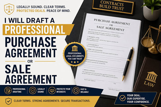 draft purchase agreement or sale agreement