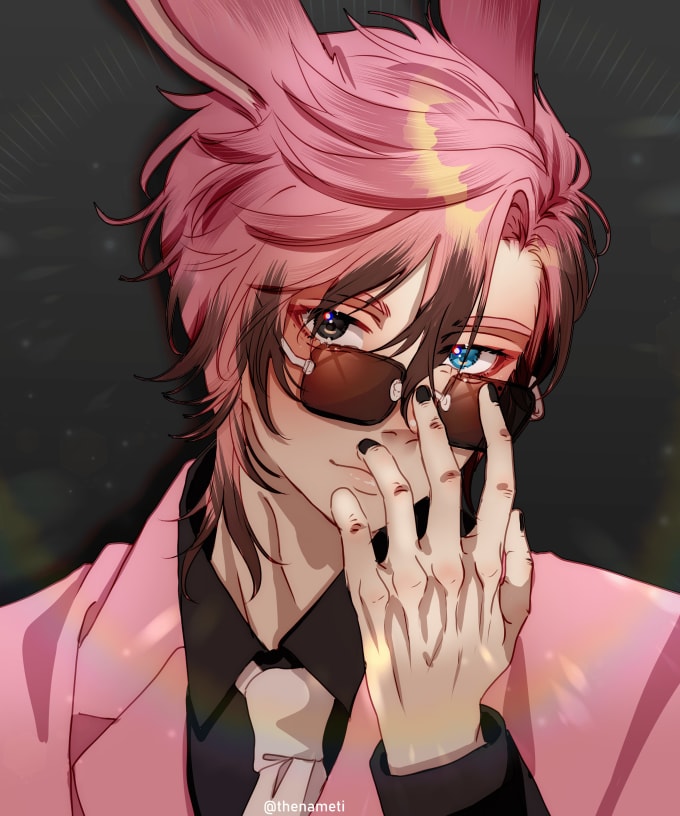 draw in webtoon style for oc, fan art, vtuber, etc