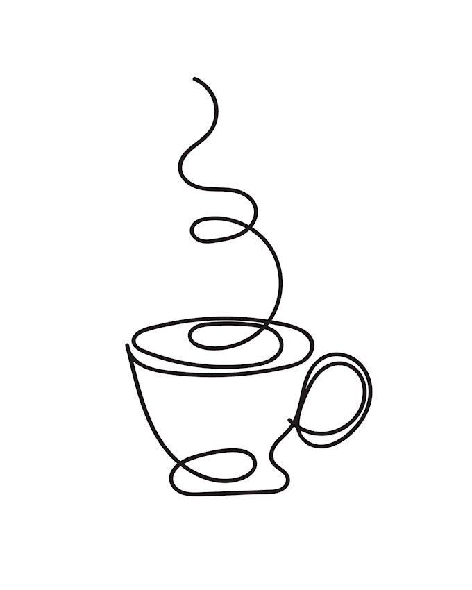 draw minimalist continuous line art illustration for logo