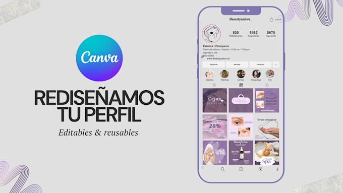 diseñaré plantillas de instagram en canva