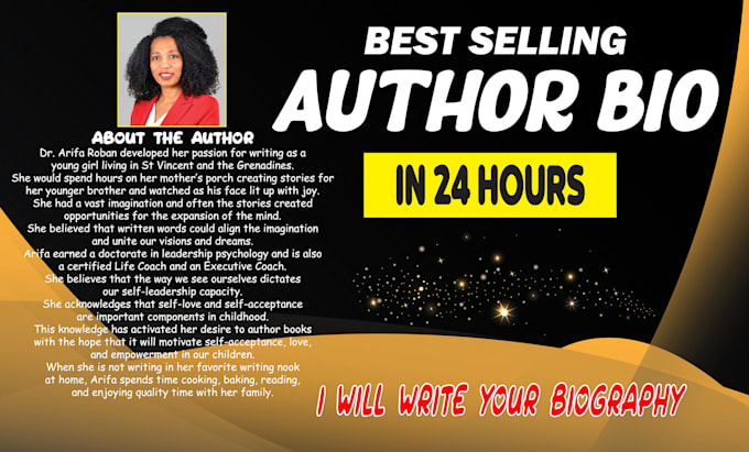 Write Your Bestselling Author Bio For Your Book By Sangi Expert Fiverr Write Your Bestselling Author Bio For Your Book By Sangi Expert Fiverr