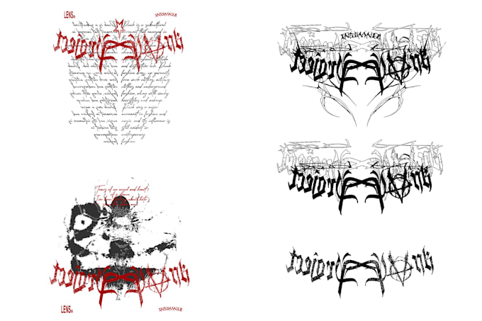 do gothic design, gothic typography, brand style, design clohing collection