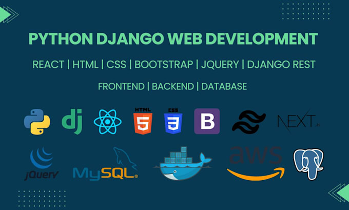 Do django, python, react js websites as a full stack developer by ...