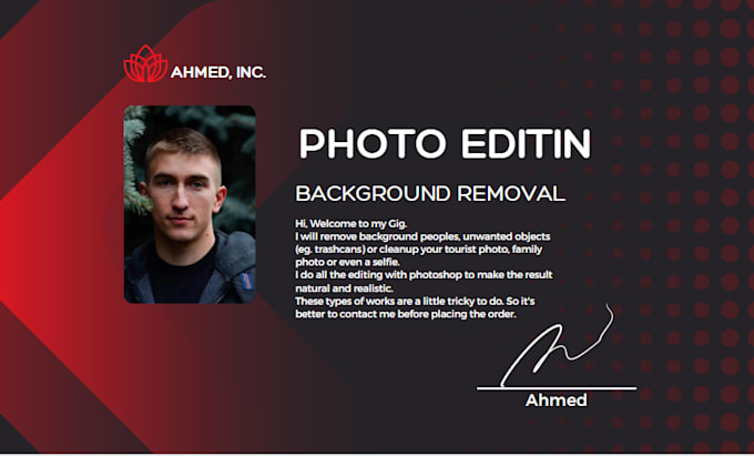 Edit or remove any background you want by Ahmedboughaba | Fiverr