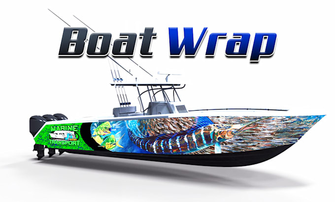 do creative boat wrap designs, jet ski, watercraft, surfboard, unique ship wrap