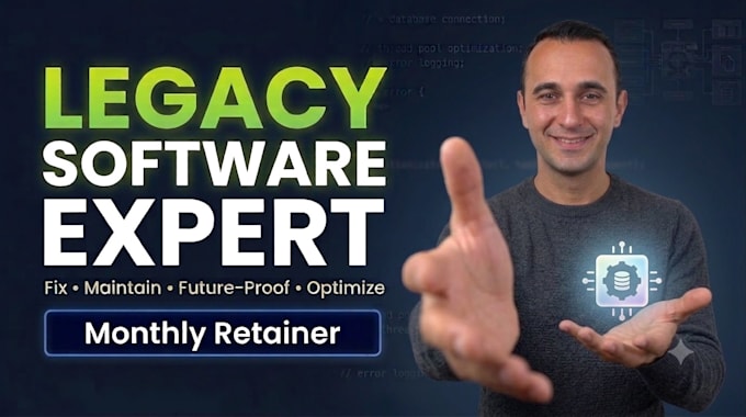 be your dedicated expert to fix and maintain your legacy software