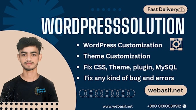 fix bugs, errors, issues, or any wordpress problem solution