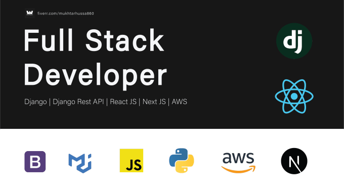 Develop full stack websites using django, react, and next js by ...