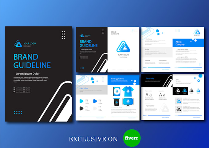design modern brand corporate identity and brand guidelines