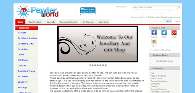make zencart store and edit it