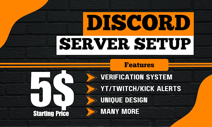 do discord server setup for you