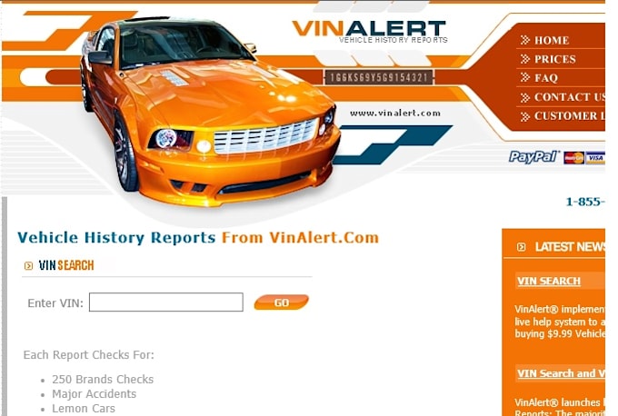 Provide A Vinalert Plus Carfax Autocheck Option By Nadkabbani