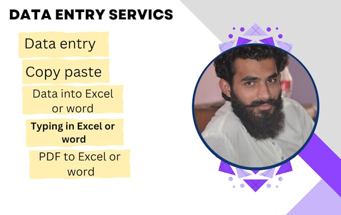 For data entry and copy paste for your business by Moazgulzar | Fiverr