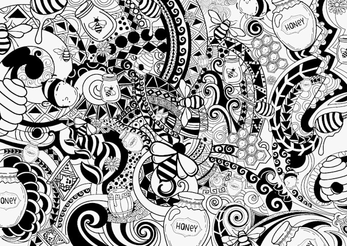 draw mandala,zentangle,maori or tribal art within a silhouette