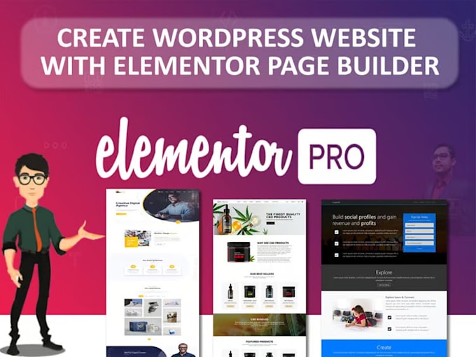 design a wordpress website using elementor