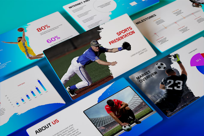 redesign modern sports power point presentation
