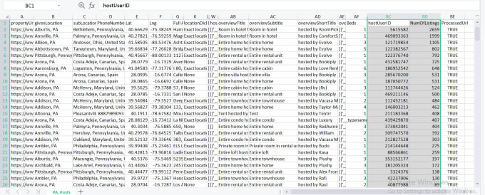 scrape all airbnb hosts from any location