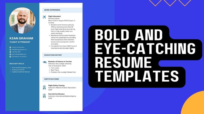 Do professional and polished resume template by Jetsky09 Fiverr