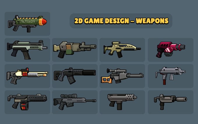 create weapon for 2d game mobile