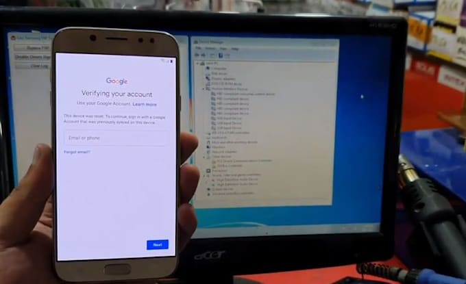 remove google account on samsung mobiles running android 16