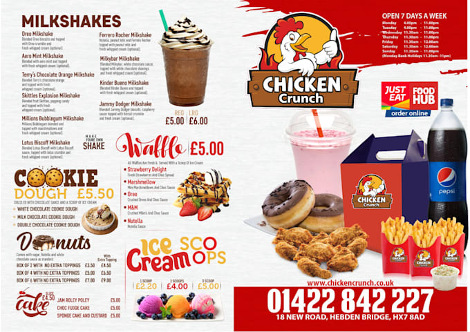 do digital or animated TV menu design for your restaurant