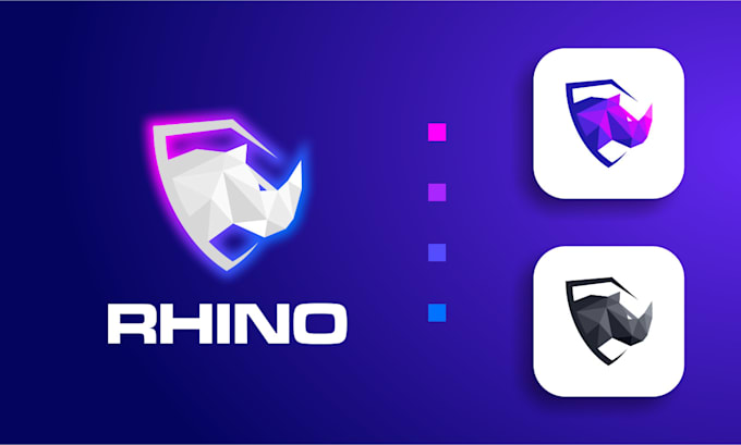 geometric colorful unique and modern logo