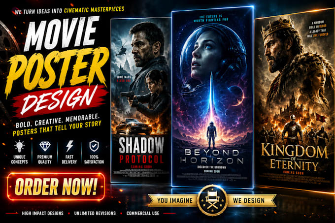 do movie poster design in 24hr