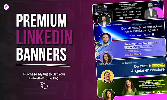 design professional linkedin banners facebook covers