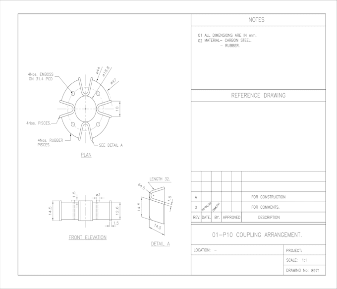 Create 2d engineering drawings, mechanical drawings, technical drawings