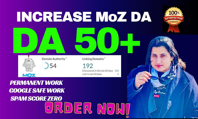 increase moz domain authority with high quality backlinks
