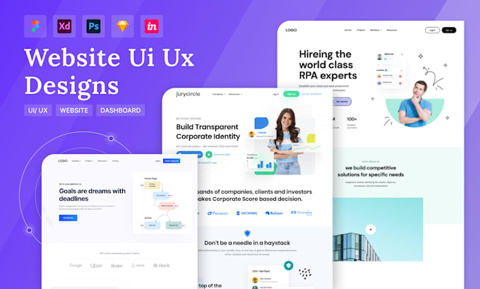 Design website ui design, dashboard and landing page ui design by ...