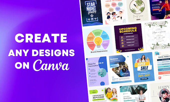 Create visually appealing designs with canva by Dreamingmoo | Fiverr