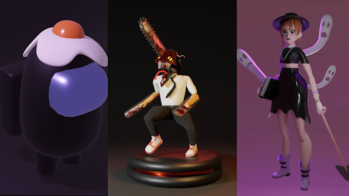 design a 3d stylized character in blender