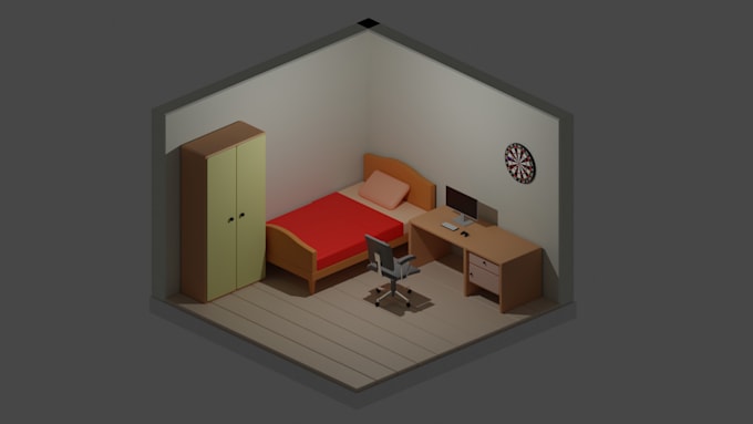 make diorama of your room and setup
