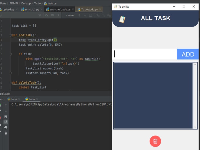 Create a gui using tkinter by Kollenwekesa | Fiverr