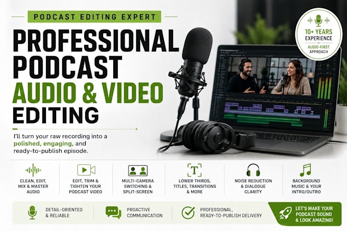edit interview podcast videos professionally
