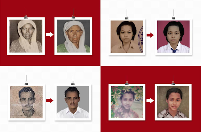 Turning old photos into new again by Ridhoyudistira | Fiverr