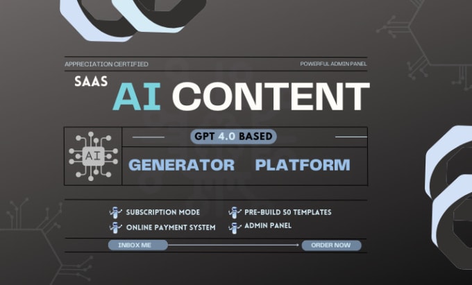 create a saas ai generator platform with a powerful script