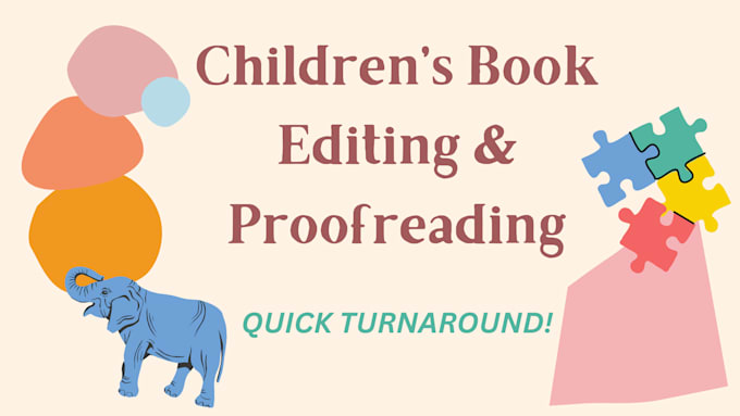Edit your childrens book by Charlotte185 | Fiverr