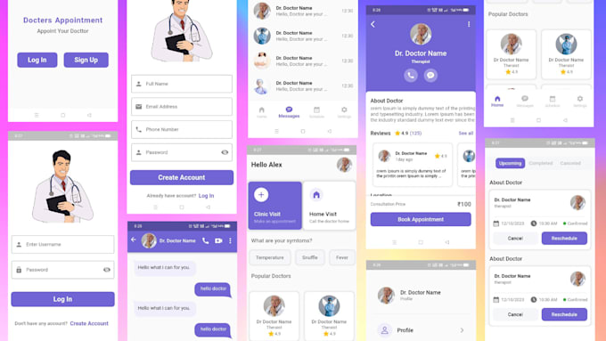 Medical health ui design in flutter by Shaileshcode | Fiverr