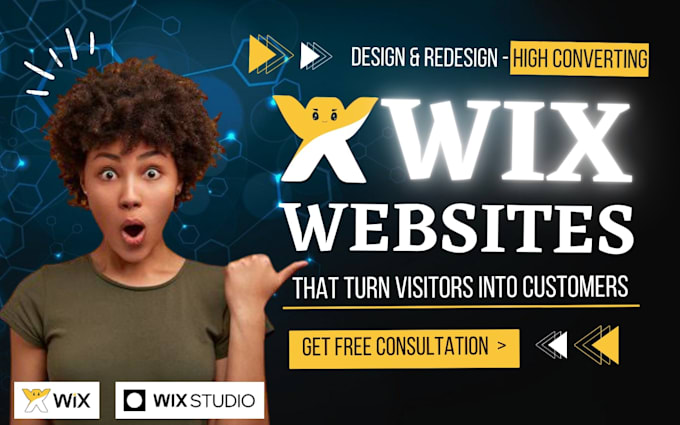 redesign wix site design, revamp or edit wix studio website redesign wix website