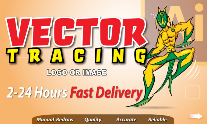redraw ,vector trace or recreate your logo or image perfectly