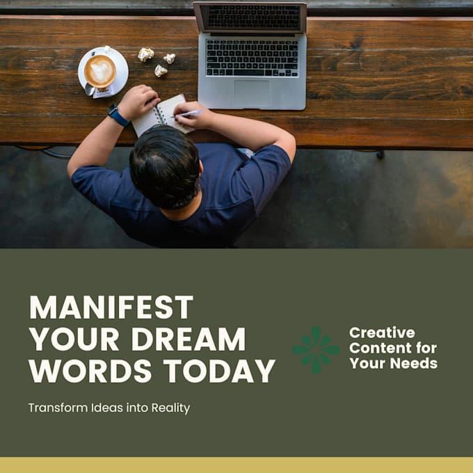 write affirmations or write manifestation guides according to your desire
