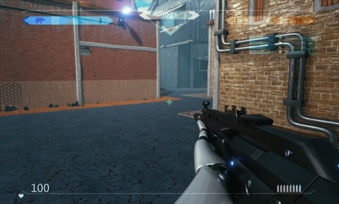create 3d shooting game in unity
