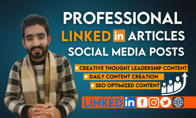 write high quality linkedin articles and social media posts