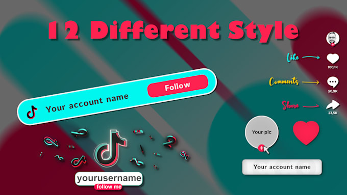 create amazing tiktok follow animation