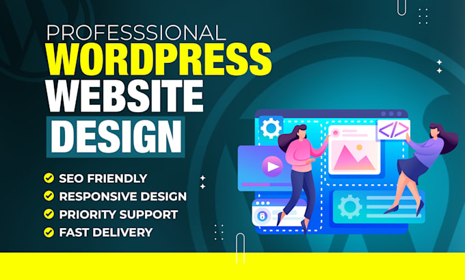 Create a responsive professional wordpress website design by ...